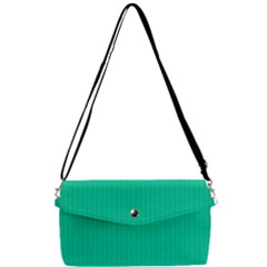 Caribbean Green - Removable Strap Clutch Bag by FashionLane