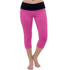 Brilliant Rose - Capri Yoga Leggings by FashionLane