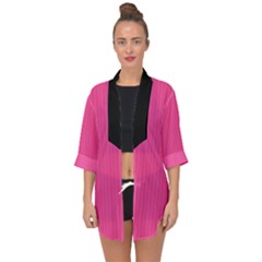 Brilliant Rose - Open Front Chiffon Kimono by FashionLane