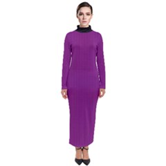 Dark Orchid - Turtleneck Maxi Dress by FashionLane