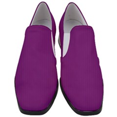 Dark Orchid - Women Slip On Heel Loafers by FashionLane