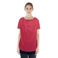 Flame Scarlet - Skirt Hem Sports Top by FashionLane