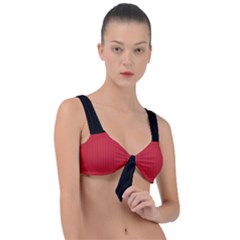 Flame Scarlet - Front Tie Bikini Top by FashionLane