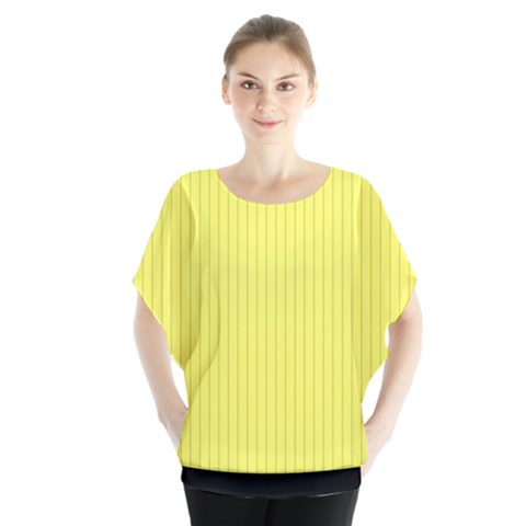 Laser Lemon - Batwing Chiffon Blouse by FashionLane