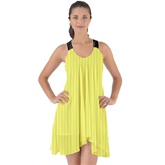 Laser Lemon - Show Some Back Chiffon Dress by FashionLane