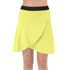 Laser Lemon - Wrap Front Skirt by FashionLane