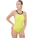 Laser Lemon - High Neck One Piece Swimsuit View1