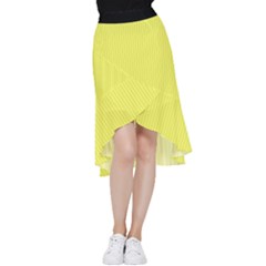 Laser Lemon - Frill Hi Low Chiffon Skirt by FashionLane