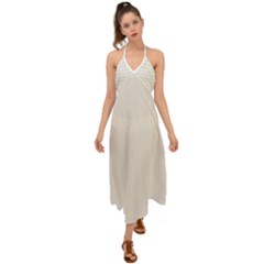 Coconut Milk - Halter Tie Back Dress  by FashionLane