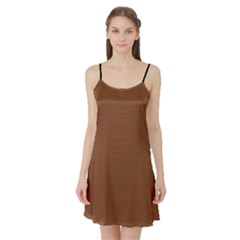 Caramel Cafe Brown - Satin Night Slip by FashionLane