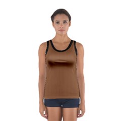 Caramel Cafe Brown - Sport Tank Top  by FashionLane