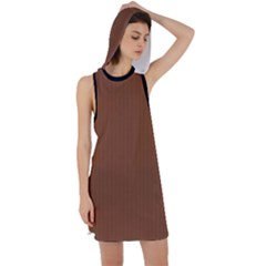 Caramel Cafe Brown - Racer Back Hoodie Dress by FashionLane