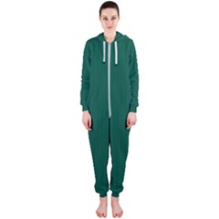 Christmas Green - Hooded Jumpsuit (ladies)  by FashionLane