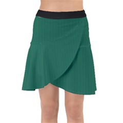 Christmas Green - Wrap Front Skirt by FashionLane