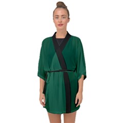 Christmas Green - Half Sleeve Chiffon Kimono by FashionLane