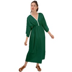 Christmas Green - Grecian Style  Maxi Dress by FashionLane