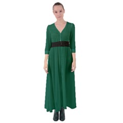 Christmas Green - Button Up Maxi Dress by FashionLane