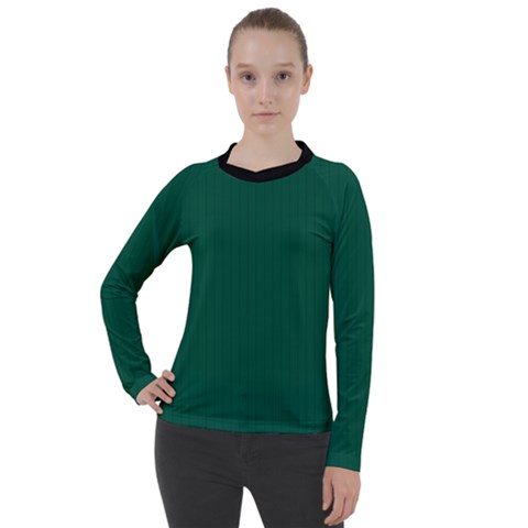 Christmas Green - Women s Pique Long Sleeve Tee by FashionLane