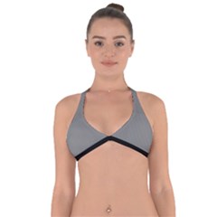 Battleship Grey - Halter Neck Bikini Top by FashionLane