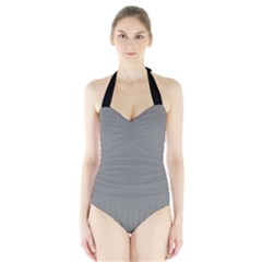 Battleship Grey - Halter Swimsuit by FashionLane