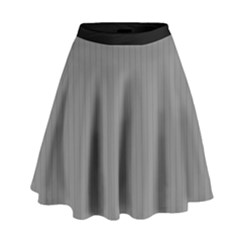 Battleship Grey - High Waist Skirt by FashionLane