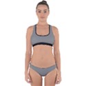 Battleship Grey - Cross Back Hipster Bikini Set View1