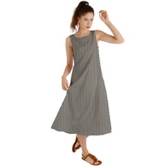 Battleship Grey - Summer Maxi Dress