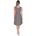 Battleship Grey - Knee Length Skater Dress With Pockets View4