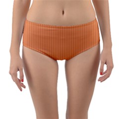 Cantaloupe Orange - Reversible Mid-waist Bikini Bottoms by FashionLane