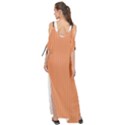 Cantaloupe Orange - Maxi Chiffon Cover Up Dress View2