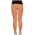 Cantaloupe Orange - Lightweight Velour Classic Yoga Leggings View2