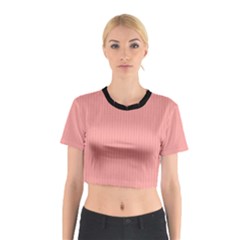 Candlelight Peach - Cotton Crop Top by FashionLane