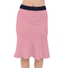 Candlelight Peach - Short Mermaid Skirt by FashionLane