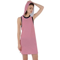 Candlelight Peach - Racer Back Hoodie Dress by FashionLane