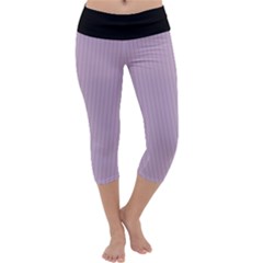 Wisteria Purple - Capri Yoga Leggings by FashionLane