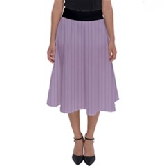 Wisteria Purple - Perfect Length Midi Skirt by FashionLane