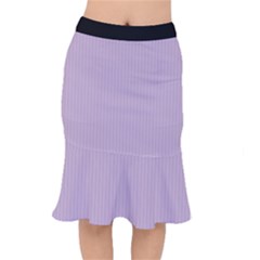 Wisteria Purple - Short Mermaid Skirt by FashionLane