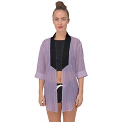 Wisteria Purple - Open Front Chiffon Kimono by FashionLane