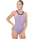 Wisteria Purple - High Neck One Piece Swimsuit View1