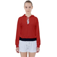 Christmas Red - Women s Tie Up Sweat by FashionLane