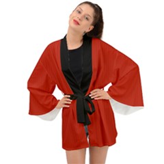 Christmas Red - Long Sleeve Kimono by FashionLane