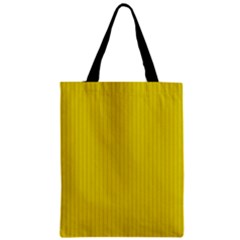 Citrine Yellow - Zipper Classic Tote Bag by FashionLane