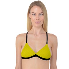 Citrine Yellow - Reversible Tri Bikini Top by FashionLane