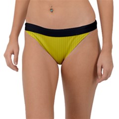 Citrine Yellow - Band Bikini Bottom by FashionLane