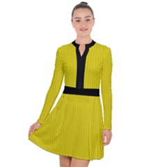 Citrine Yellow - Long Sleeve Panel Dress by FashionLane