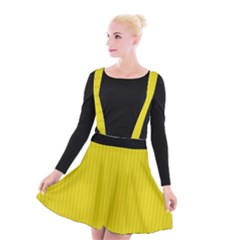 Citrine Yellow - Suspender Skater Skirt by FashionLane