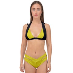 Citrine Yellow - Double Strap Halter Bikini Set by FashionLane