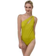 Citrine Yellow - To One Side Swimsuit by FashionLane