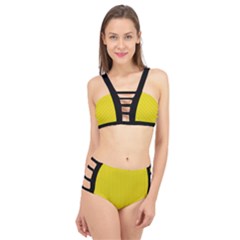 Citrine Yellow - Cage Up Bikini Set by FashionLane