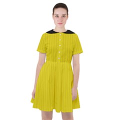 Citrine Yellow - Sailor Dress by FashionLane